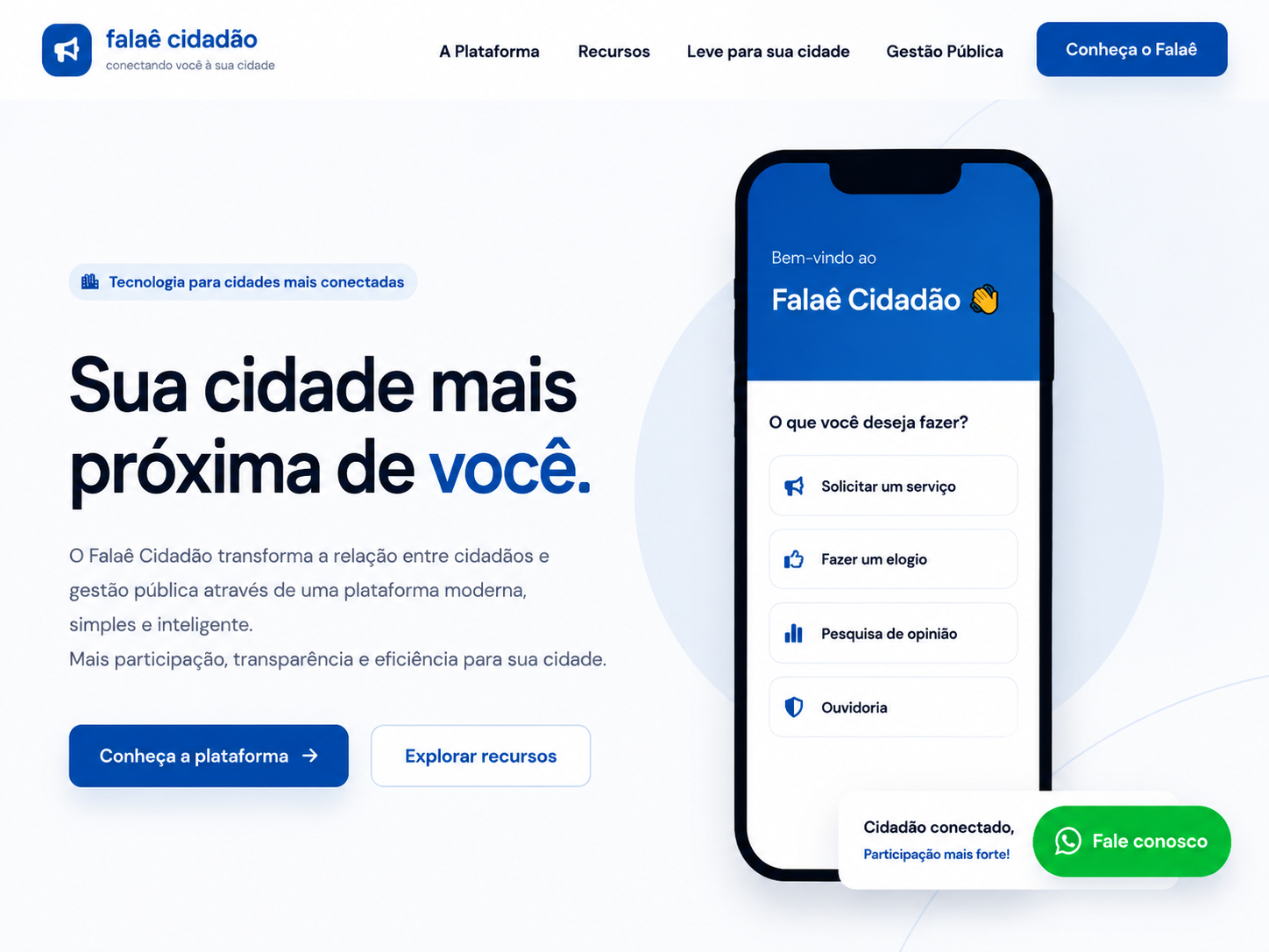 Plataforma Falaê Cidadão