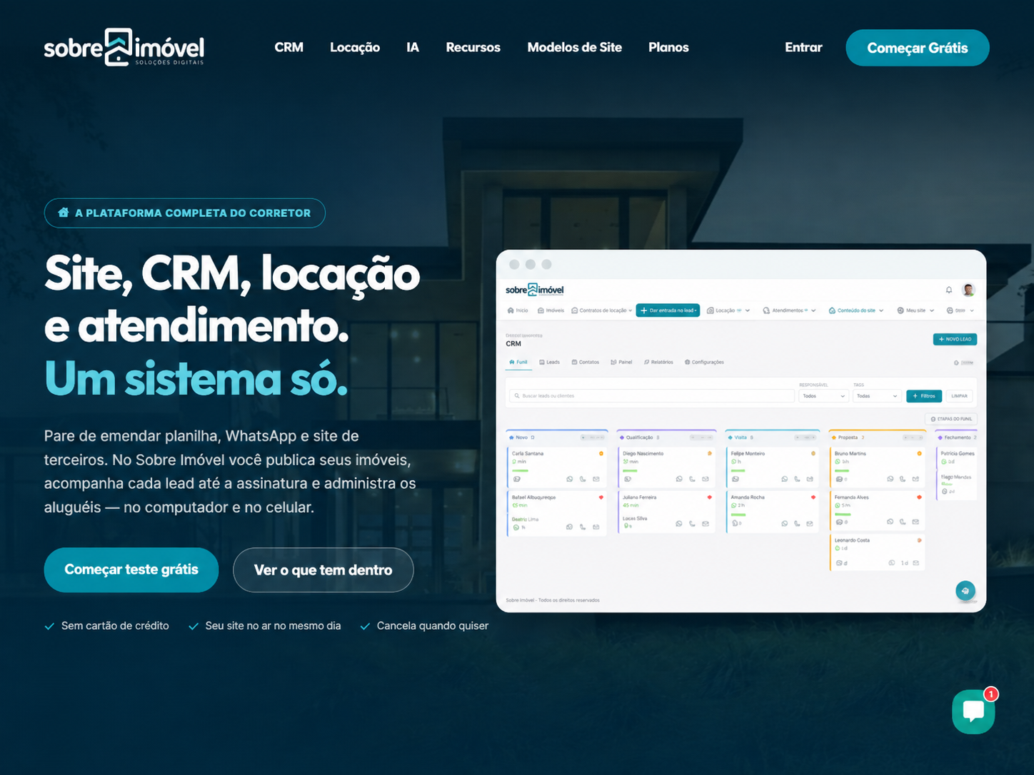 Projeto desenvolvido pela Web Agência
